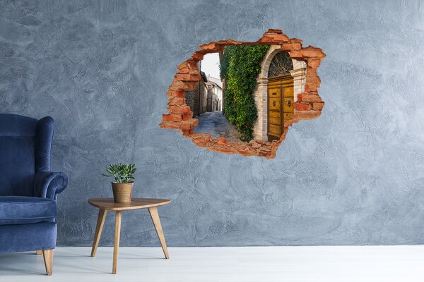 Fototapeta díra na zeď 3D Romantická ulička nd-c-72603695
