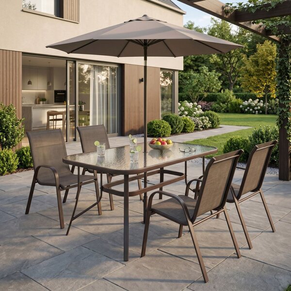 Zahradní stůl 120x70 cm SPRINGOS TOSCANA GF0076 hnědý