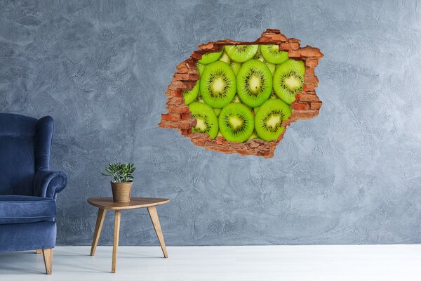 Nálepka 3D díra na zeď Kiwi nd-c-73403774
