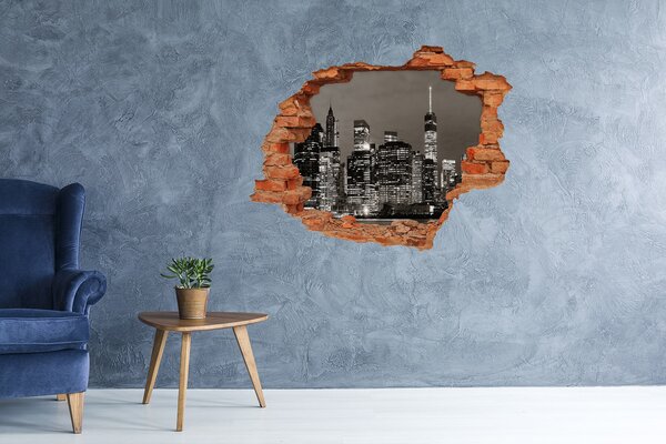 Fototapeta díra na zeď 3D Manhattan New York nd-c-73438159