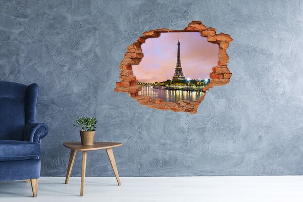 Fototapeta díra na zeď 3D Eiffelova věž Paříž nd-c-73567490