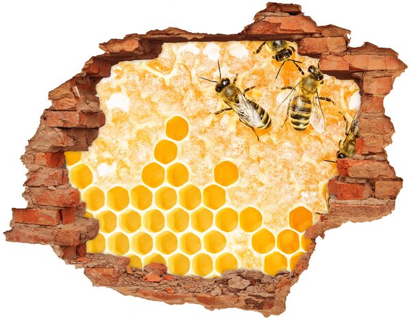 Díra 3D fototapeta nálepka Včely nd-c-74378590
