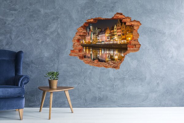 Fototapeta díra na zeď 3D Gdaňsk Polsko nd-c-74163461