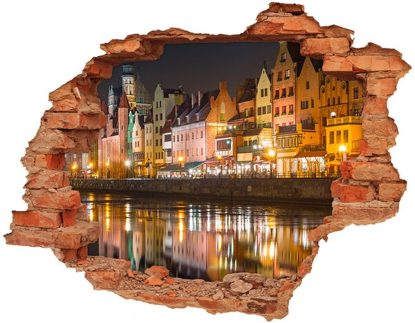 Fototapeta díra na zeď 3D Gdaňsk Polsko nd-c-74163461