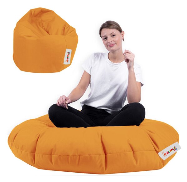 Atelier del Sofa Zahradní sedací vak Iyzi 100 Cushion Pouf - Orange, Oranžová