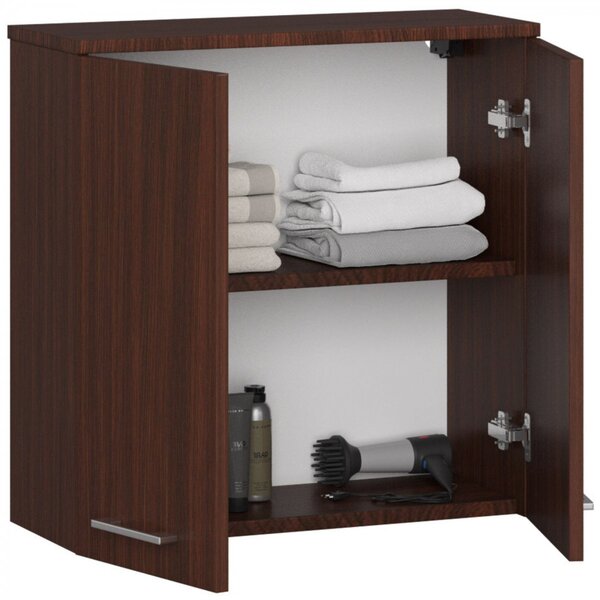 Ak furniture Závěsná koupelnová skříňka Fin 60 cm venge