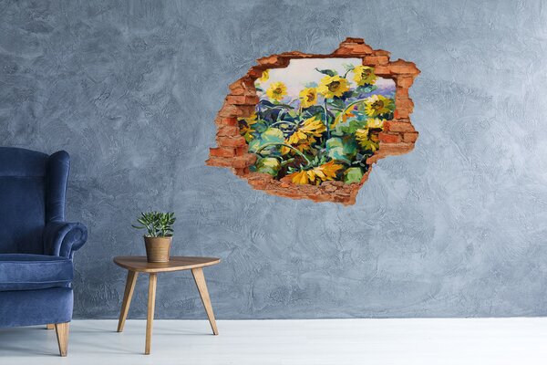 Díra 3D fototapeta nálepka Slunečníky nd-c-75810781