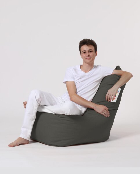 ASIR Sedací vak DIAMOND kouřový
