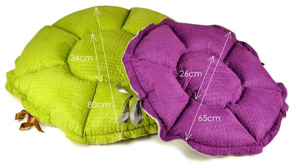 Lauren Design Pelech Daisy PREMIUM, černá/šedá Velikost: průměr 80cm