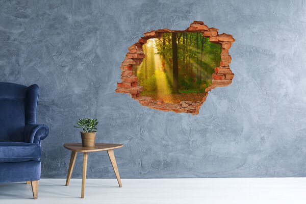 Nálepka fototapeta 3D výhled Les slunce nd-c-75879040