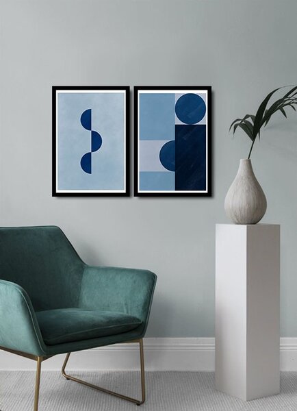 ASIR Sada obrazů BLUE MDF 2 ks