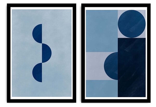 ASIR Sada obrazů BLUE MDF 2 ks