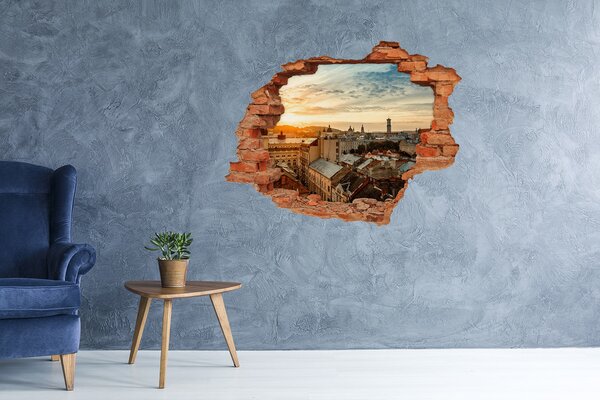 Fototapeta díra na zeď 3D Východ slunce Lvov nd-c-76218229
