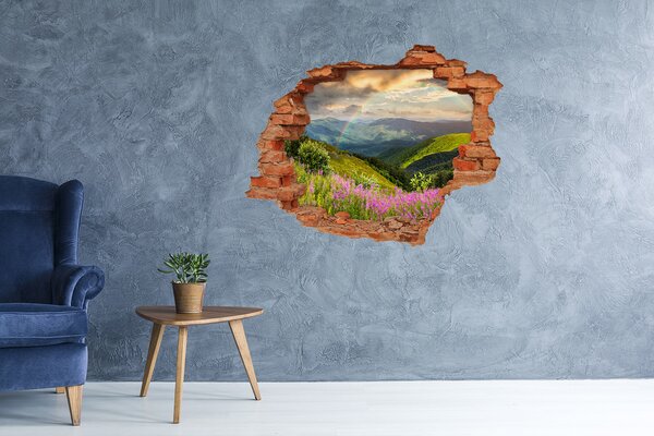 Nálepka fototapeta 3D výhled Horská krajina nd-c-76842367