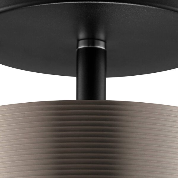 Brilliant LED stojací lampa Axion, černé/hnědé, Ø 15 cm, funkce Memory,, stmívatelný, Hnědá / rez, Obývací pokoj / jídelna, kov, Moderní