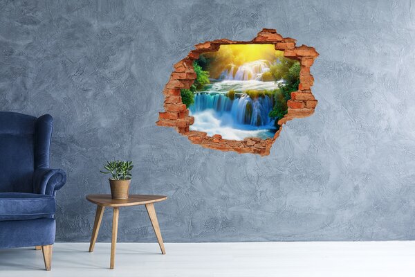 Nálepka fototapeta 3D výhled Vodopád Krka nd-c-77479875