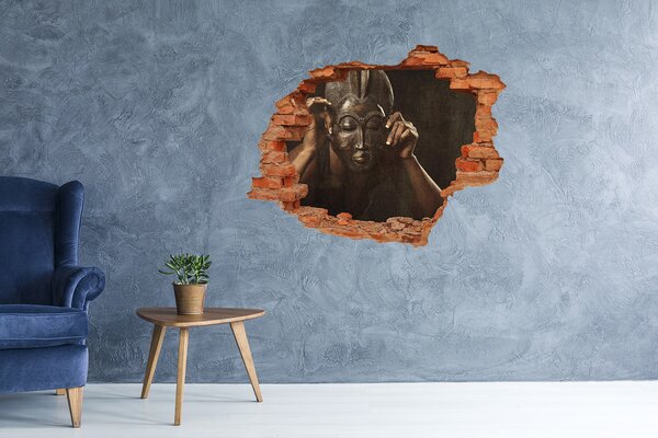 Díra 3D fototapeta na stěnu Africká maska nd-c-77701423