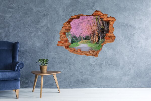 Nálepka fototapeta 3D výhled Květy višně nd-c-77554228