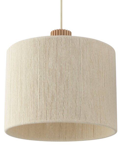 Brilliant Závěsné světlo Arlo, béžové, textil, délka 120 cm, 3 žárovky, stmívatelný, Krémová / jantar, Obývací pokoj / jídelna, Textil / tkanina / hedvábí, Moderní