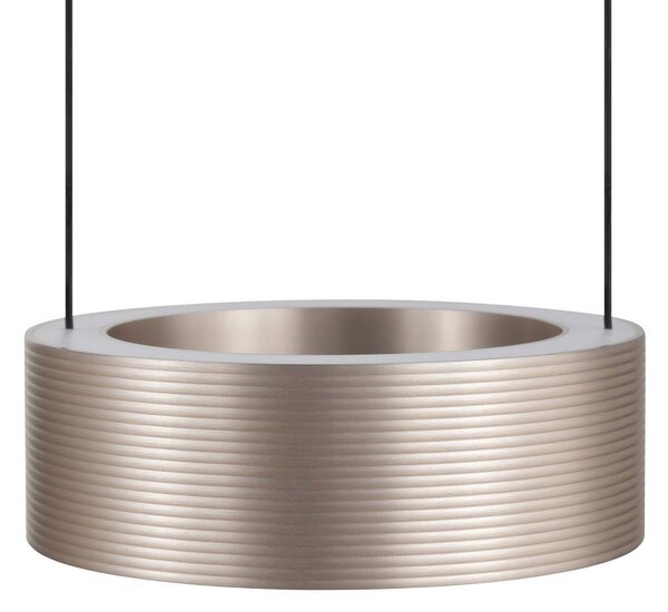 Brilliant LED závěsné světlo Axion, černé/hnědé, délka 118 cm,, stmívatelný, Hnědá / rez, Obývací pokoj / jídelna, kov, Moderní
