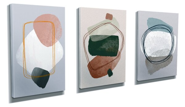ASIR Sada nástěnných obrazů ABSTRACT 3 ks