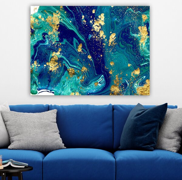 ASIR Nástěnný obraz VLNY plátno 100 x 70 cm