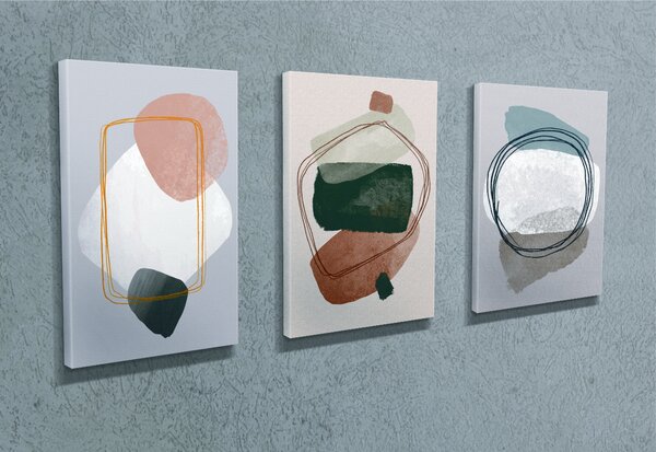 ASIR Sada nástěnných obrazů ABSTRACT 3 ks