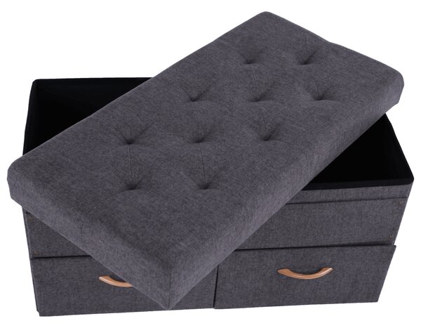 KONDELA Taburet, šedá, SULOT TYP 2