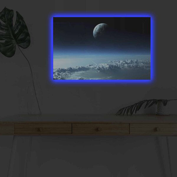 ASIR Nástěnný obraz s LED osvětlením MOON