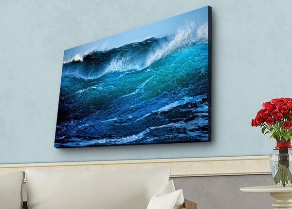 ASIR Nástěnný obraz s LED osvětlením WAVE