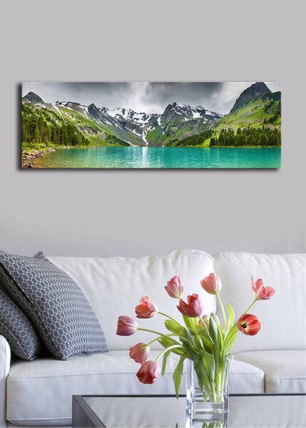 ASIR Nástěnný obraz s LED osvětlením MOUNTAINS