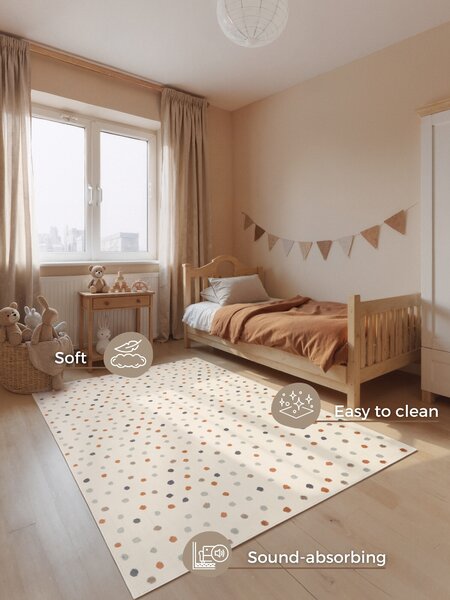 Hanse Home, Dětský koberec Adventures 106411 Cream Multicolor, 120x170, vícebarevná, dětský pokoj