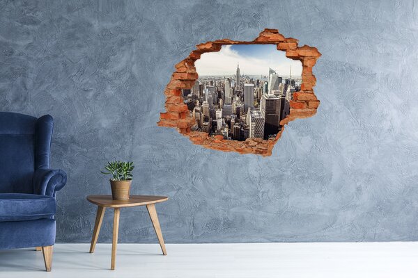 Fototapeta díra na zeď 3D New York nd-c-79781807