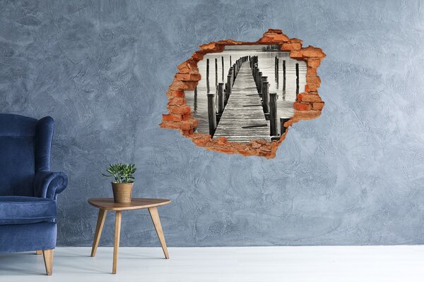 Nálepka fototapeta 3D výhled Dřevěné molo nd-c-80039561