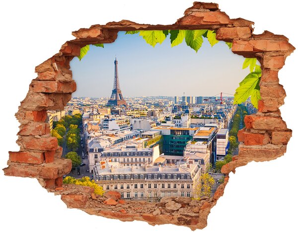 Fototapeta díra na zeď 3D nálepka Paříž nd-c-80291148