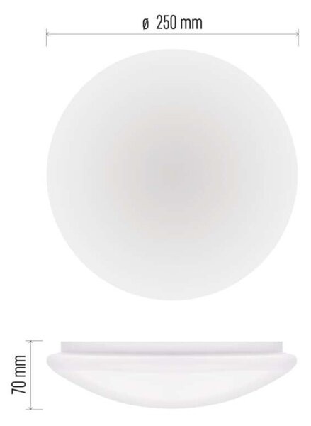 EMOS LED přisazené svítidlo TIVI, B CLASS, kruhové bílé 5,2W, IP44, teplá bílá