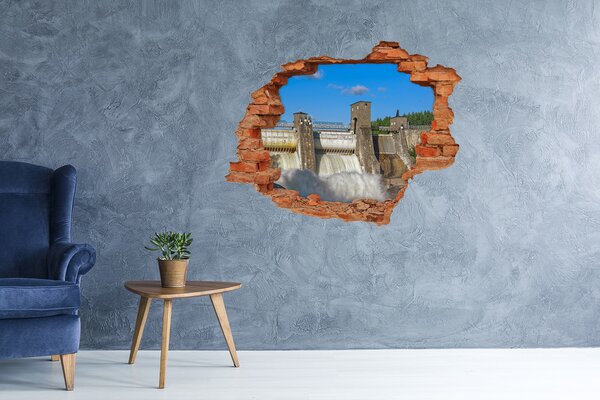 Fototapeta díra na zeď 3D Vodní nádrž nd-c-80782994