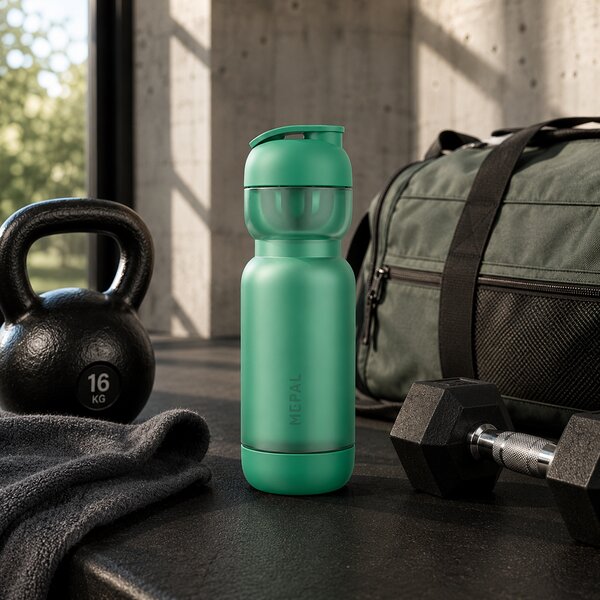Sportovní láhev s šejkrem, 800ml, Mepal, zelená