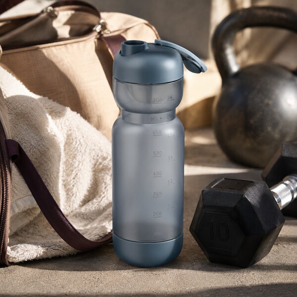 Sportovní láhev s šejkrem, 800ml, Mepal, modrá