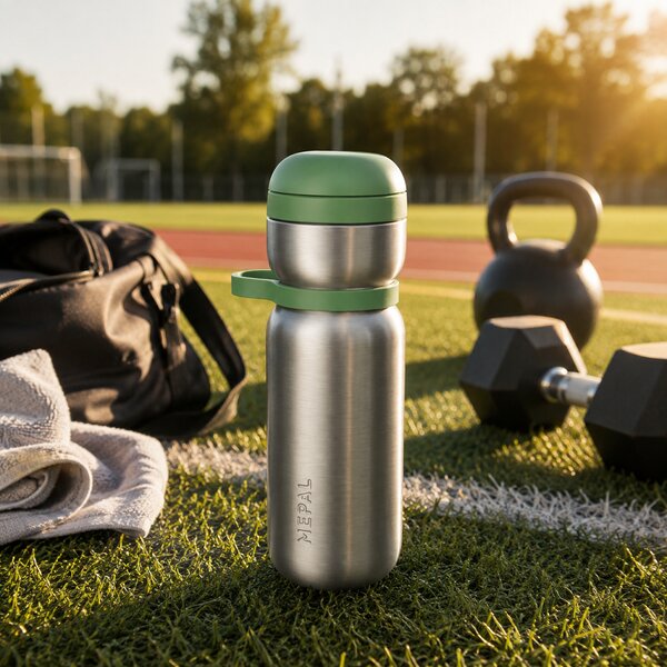 Nerezová sportovní láhev Twist, 600ml, Mepal, zelená