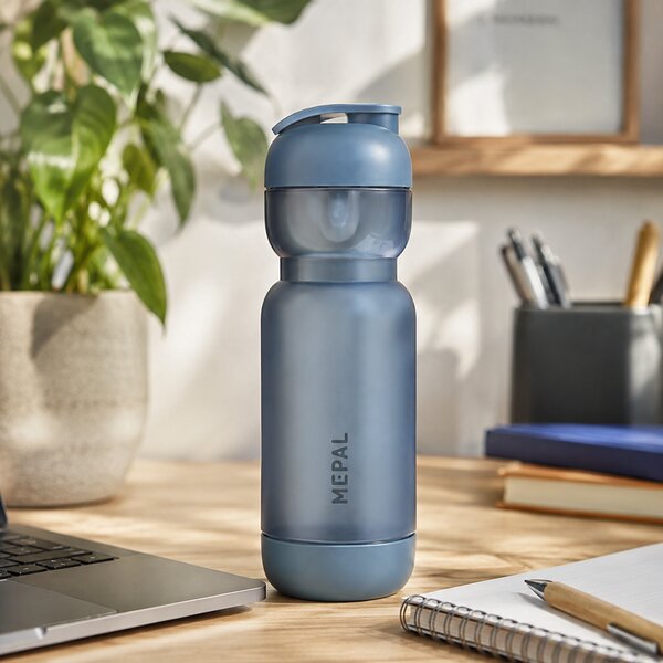 Sportovní láhev s šejkrem, 800ml, Mepal, modrá