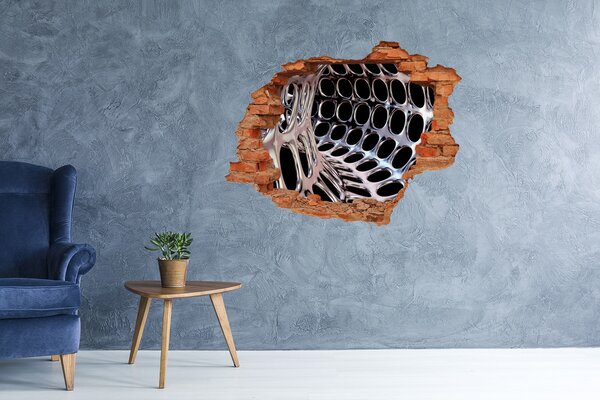 Díra 3D fototapeta na stěnu Kovový tunel nd-c-81305096