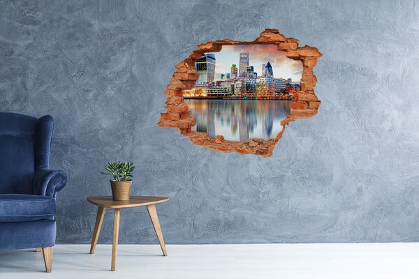 Fototapeta díra na zeď 3D Panorama Londýn nd-c-81491444