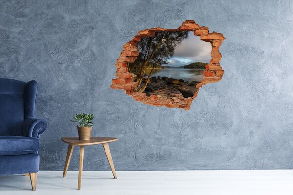 Nálepka fototapeta 3D výhled Strom nad řekou nd-c-81725994