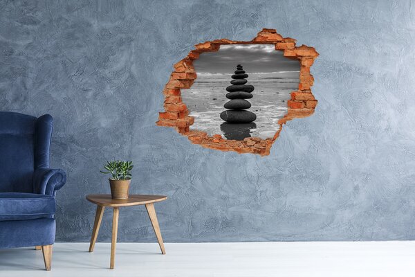 Díra 3D fototapeta nálepka Rovnováha kamení nd-c-82042722