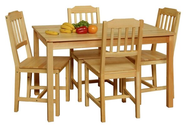 IDEA Nábytek Stůl + 4 židle 8849 lak
