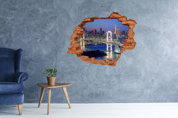 Fototapeta díra na zeď 3D Most v Tokiu nd-c-83069808