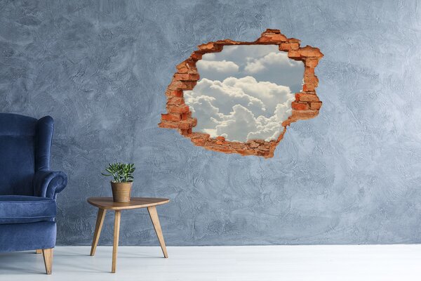 Díra 3D fototapeta nálepka Oblaka nd-c-83322536