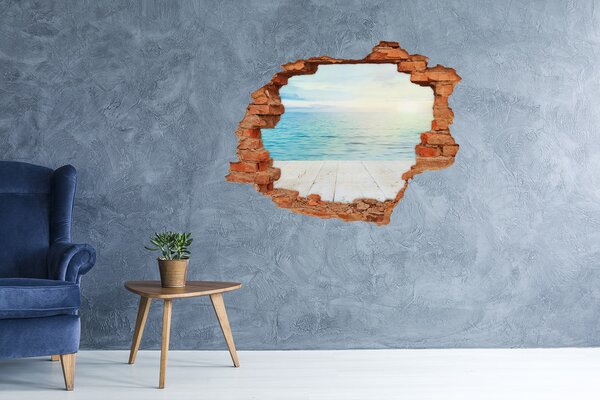 Nálepka fototapeta 3D výhled beton Moře nd-c-83365745