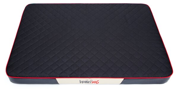 Hobbydog Matrace pro psy Premium, černá/černá eko kůže Velikost: M - 80 x 54 x 8cm
